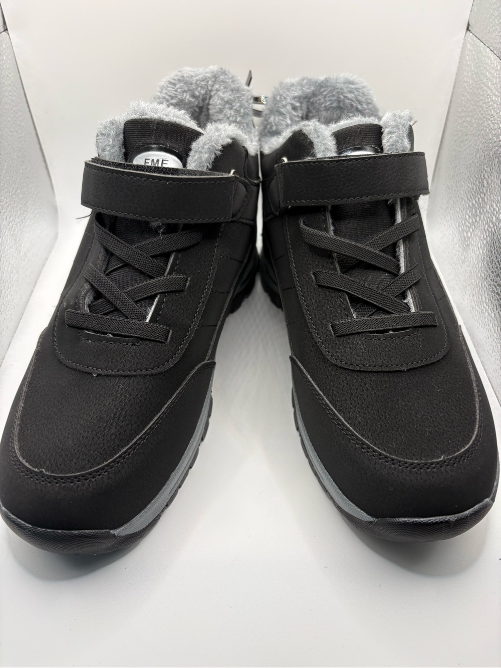 FME Black Faux Fur Lined Winter Snow Boots Women’s US 9 EU 40